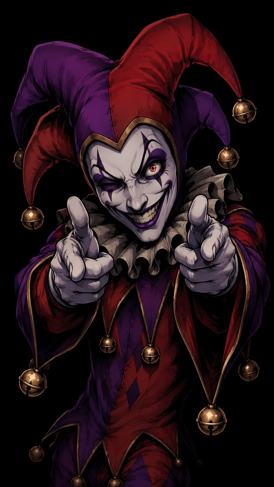 female jester cosplay wallpaper