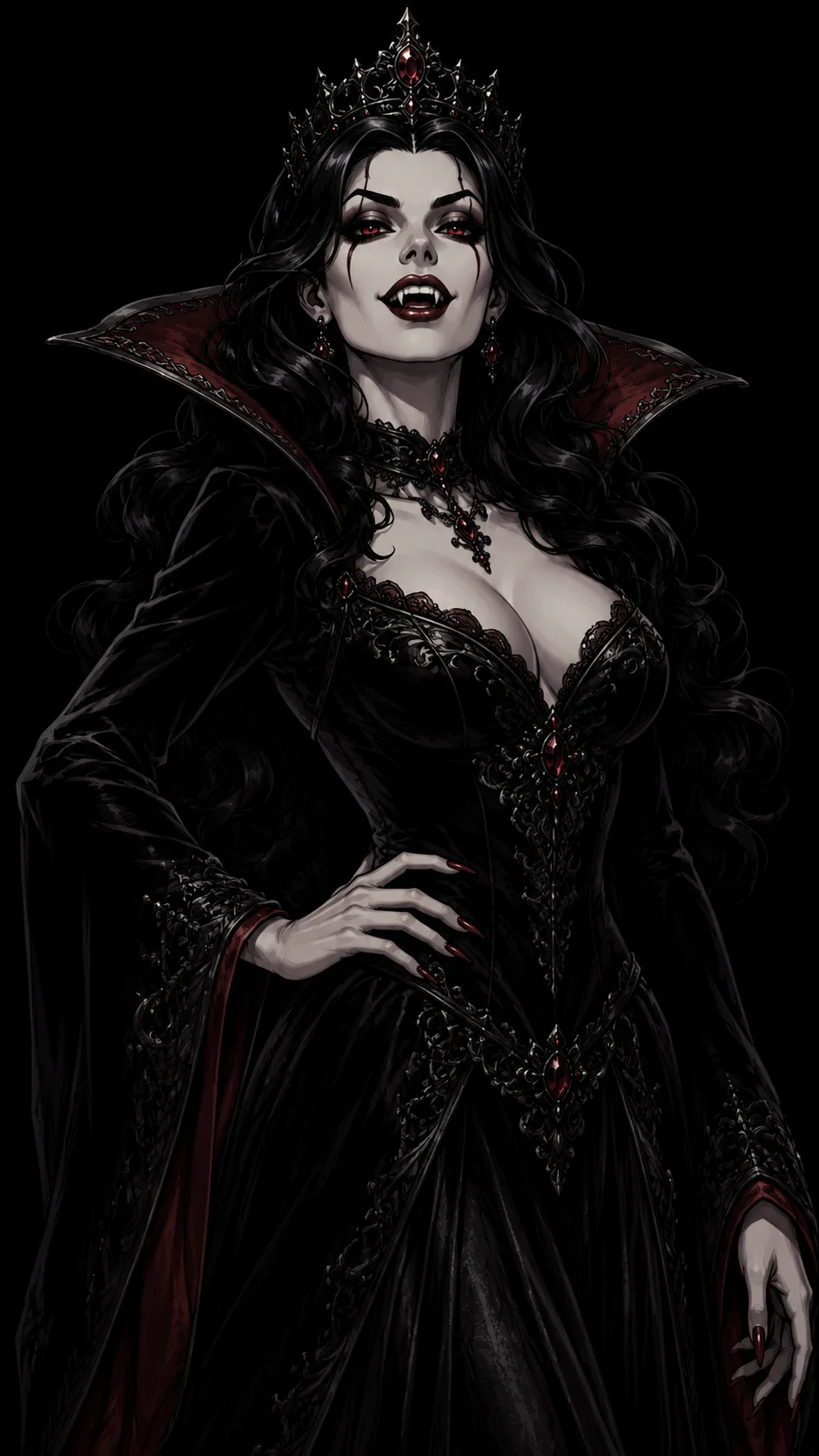 gothic vampire queen cosplay wallpaper