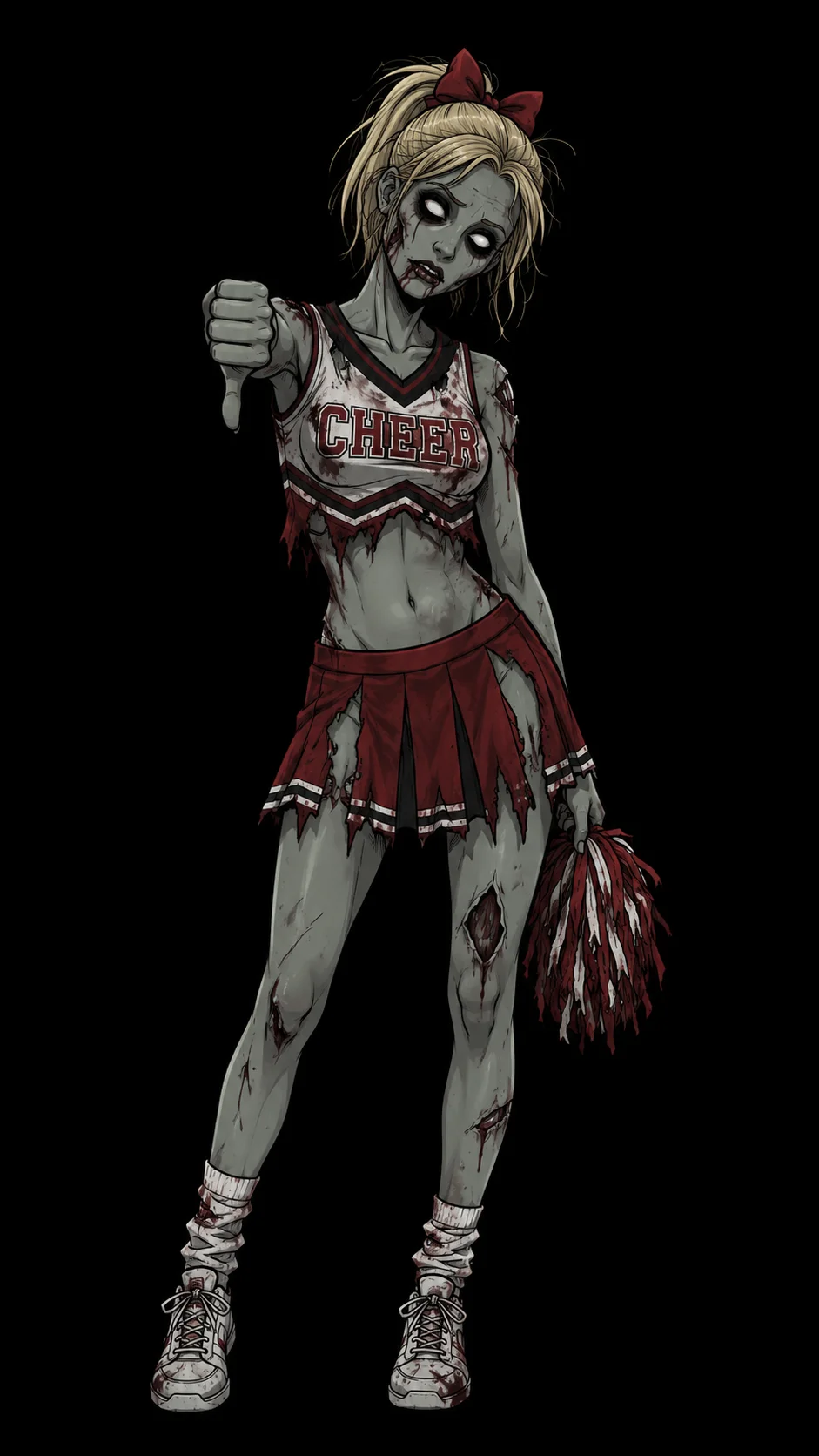 zombie cheerleader cosplay wallpaper