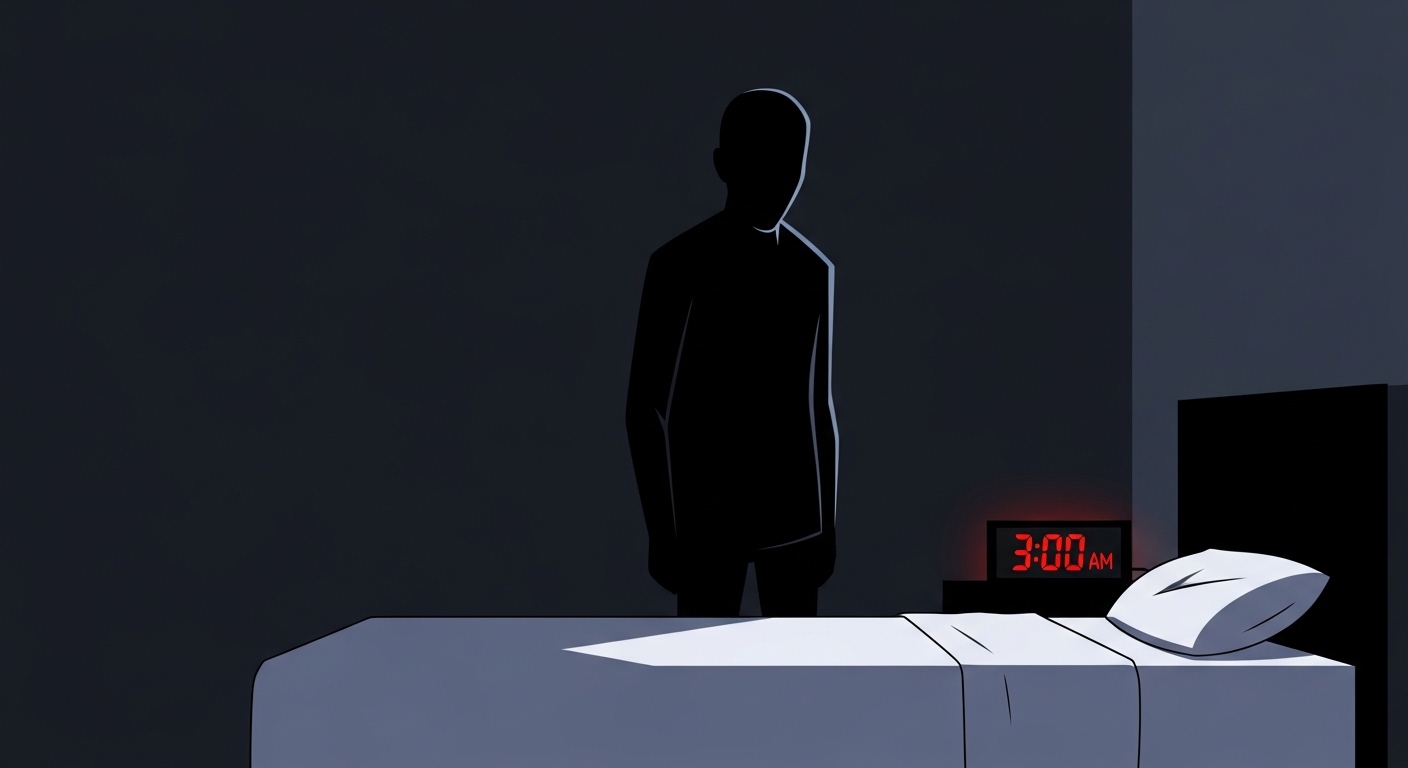 3 AM Shadow figure by bed