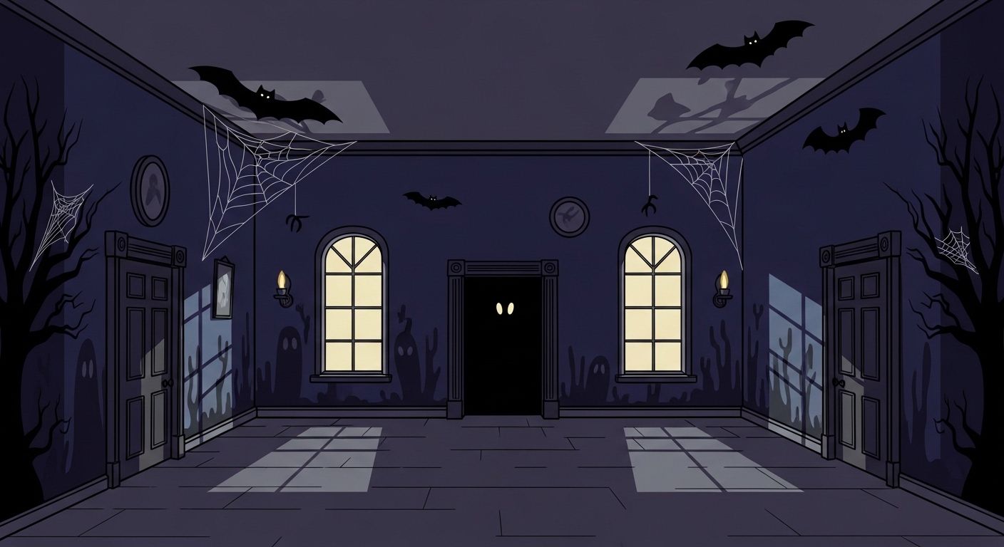 Cartoon Haunted House Interior
