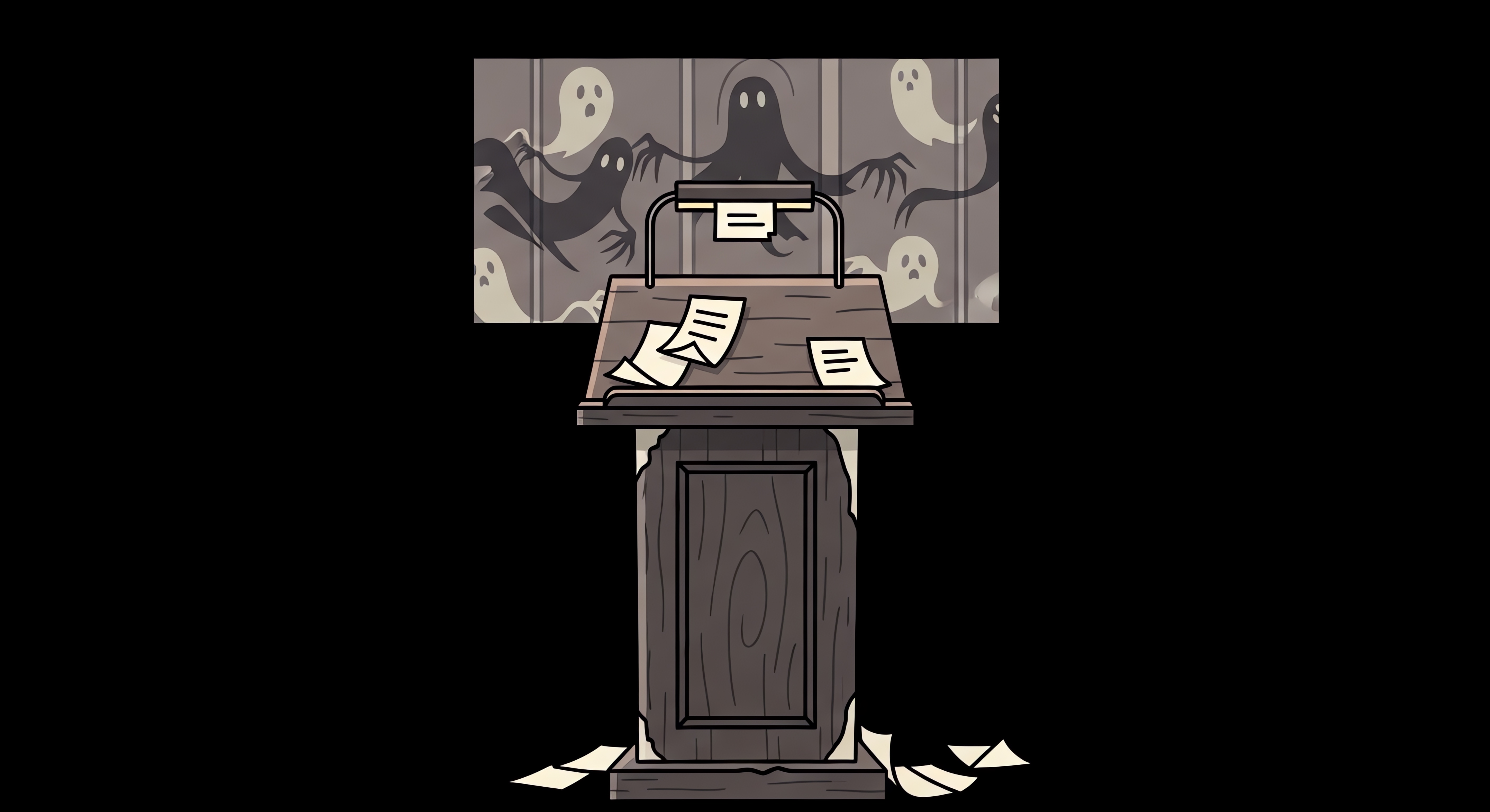 Ghostly lecture hall