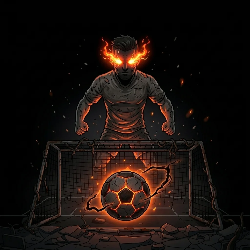 Dark soccer aesthetic profile picture square for Discord and sports fans